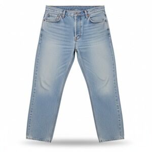 Levis 522 Tapered Fit Jeans Mens 22 Short Light Wash Denim Made in USA Vintage